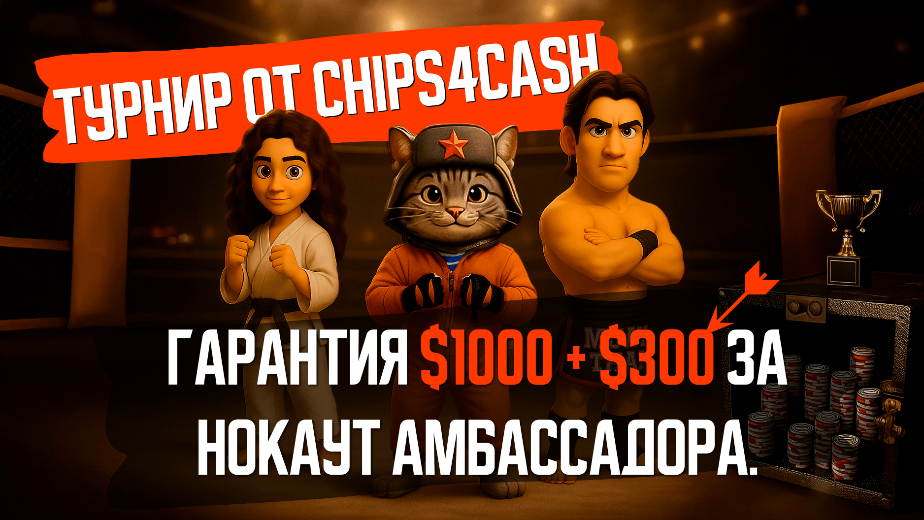 Турнир от Chips4Cash - Гарантия $1000 + $300